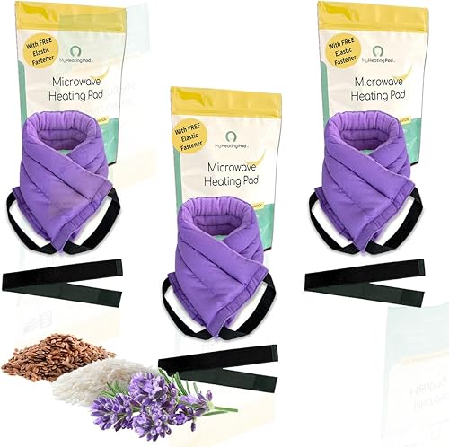 Vista 17 de Almohadillas de calefacción aptas para microondas para alivio del dolor de la parte baja de la espalda, cuello y hombros - Almohadilla