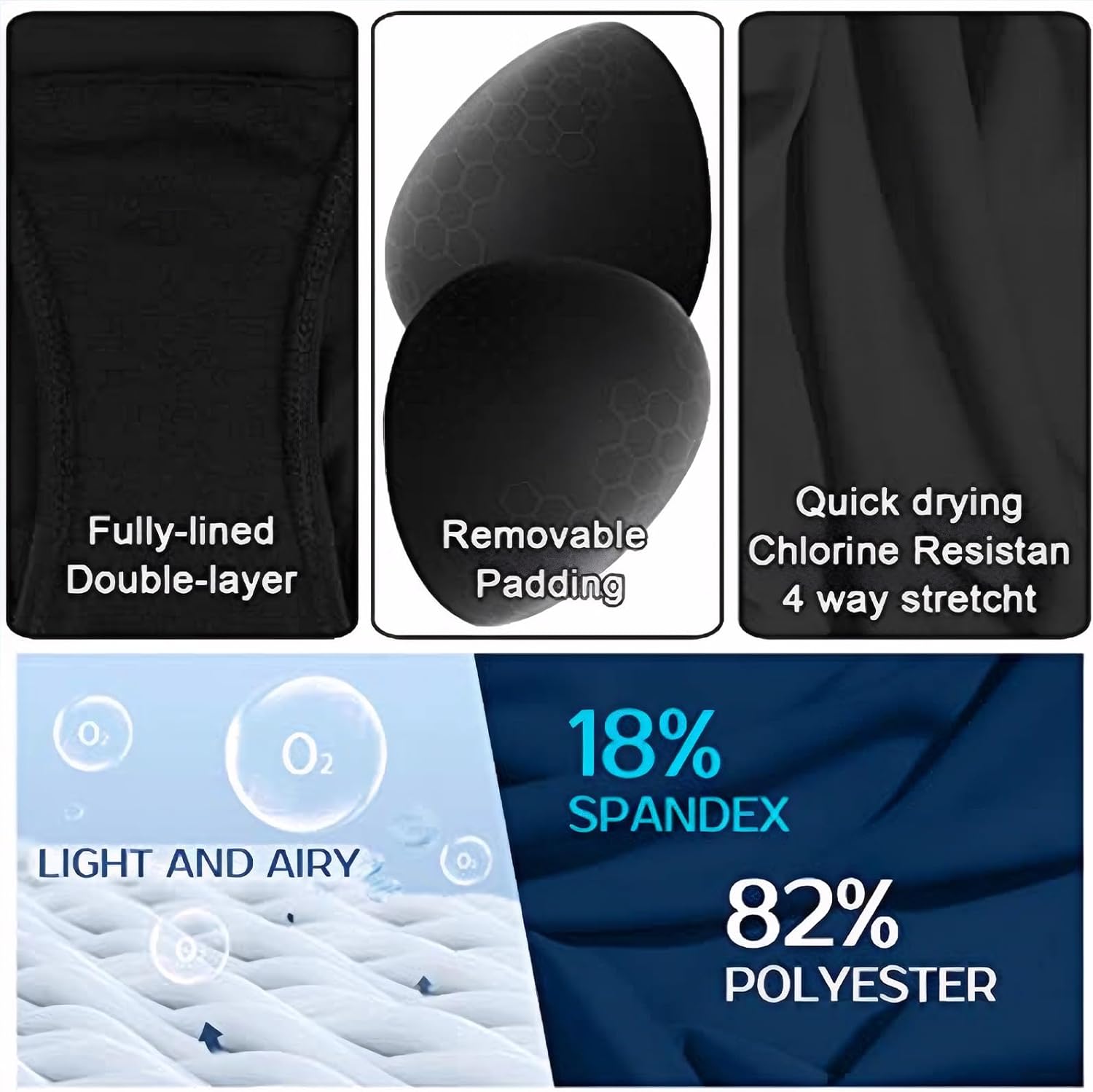 karrack Womens Athletic One Piece Swimsuit for Women Racerback Sport Swimsuits Modest Swimwear Training Competition - Image 5