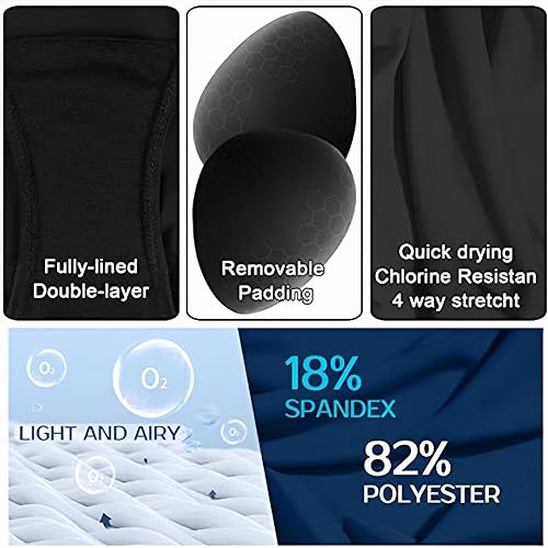 Miniatura 4 de karrack Traje de baño deportivo de una pieza para mujer, espalda cruzada, trajes de baño modestos, competición de entrenamiento