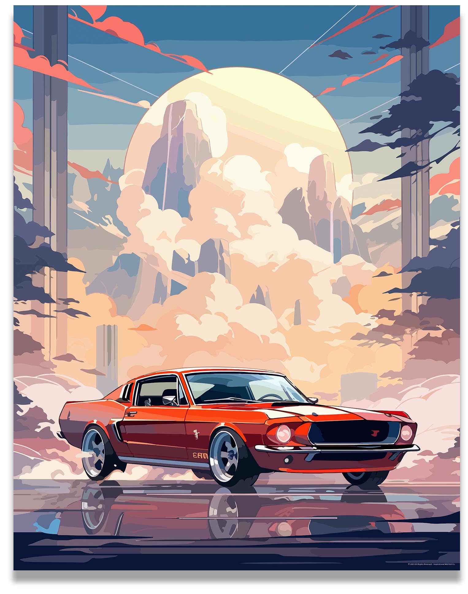 Amazon.com: Inspirational Wall Art Co. - Powerful | 1967 Ford