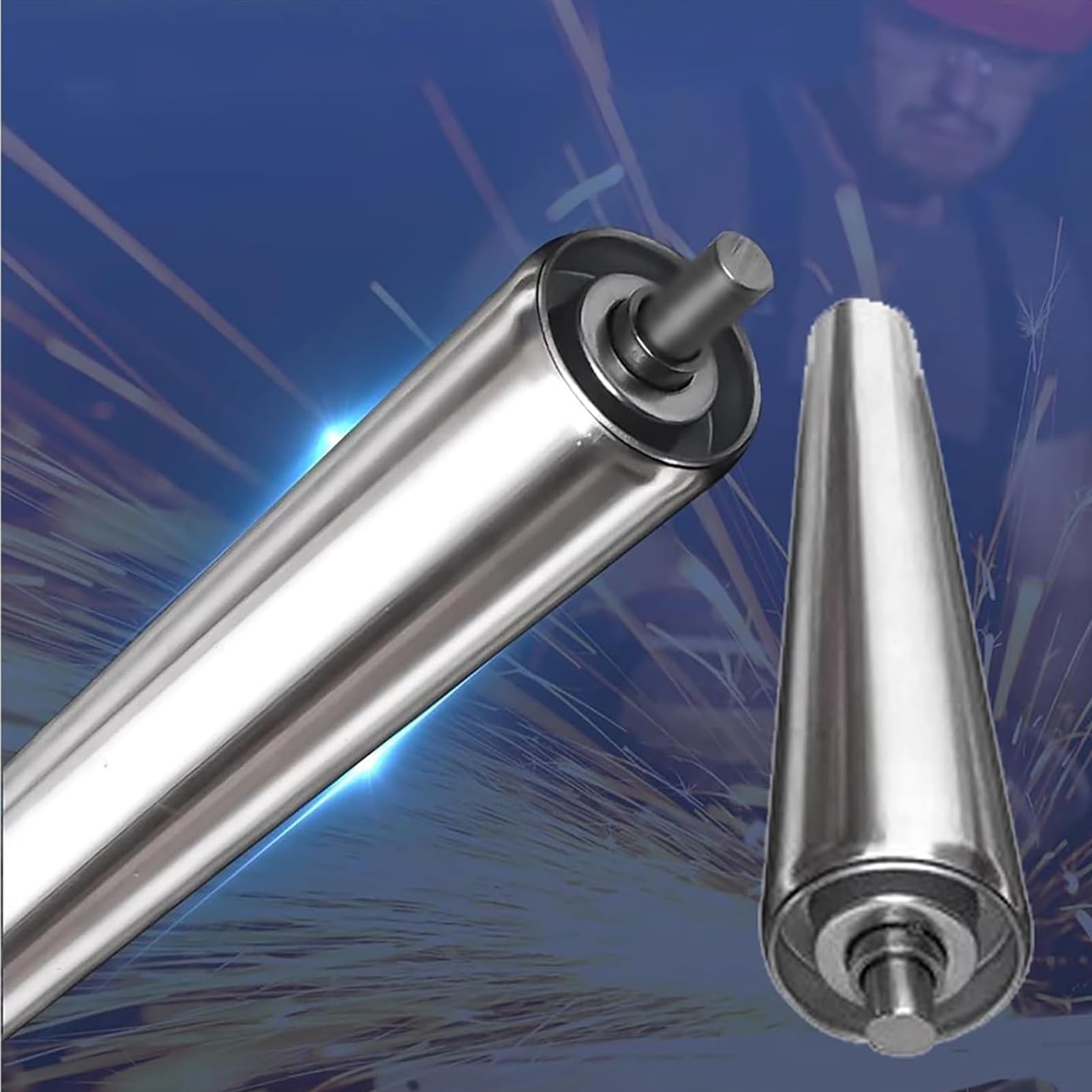 Rouleau de convoyeur en acier inoxydable pièces rechange pour rouleau gravité