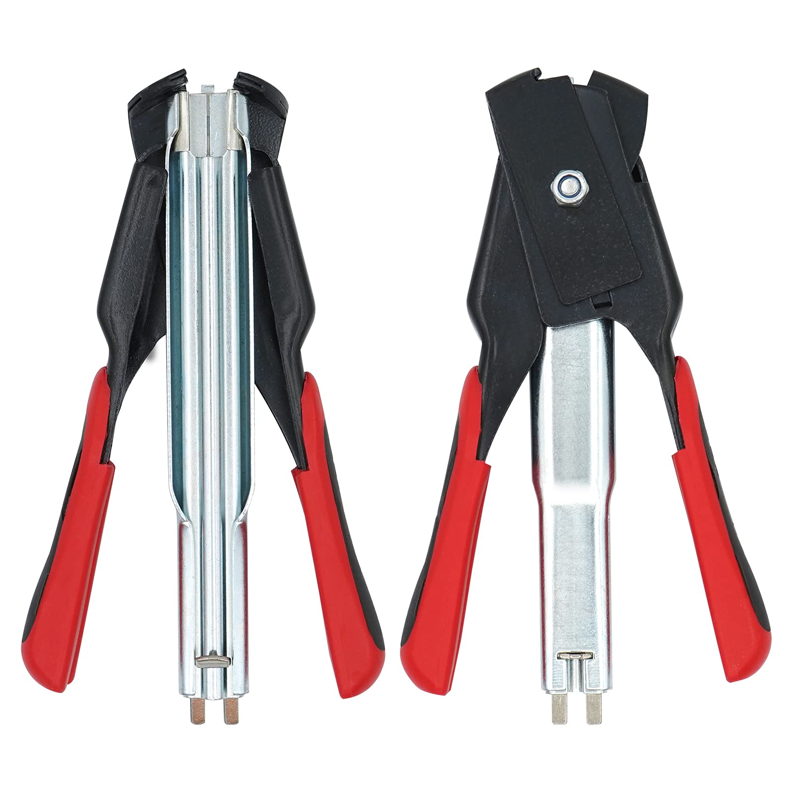 BREUAILY Hog Ring Zange Kit Automatische Zaun Zange mit 2500 Stück C-Typ Clip Zäune Zange