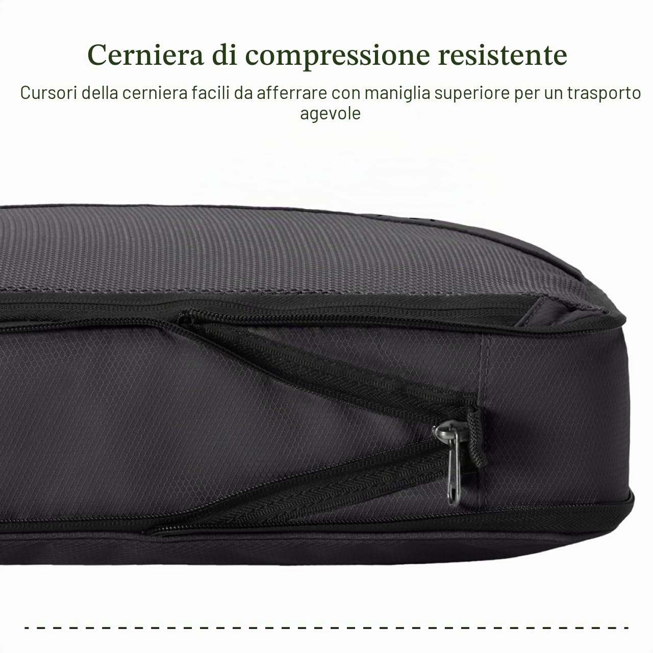 Eagle Creek Pack-It Spectre - Cubi da imballaggio a compressione, resistenti, ultra leggeri e impermeabili, in tessuto Ripstop, borse organizer per abbigliamento e attrezzatura, nero, S/M, Pack-It