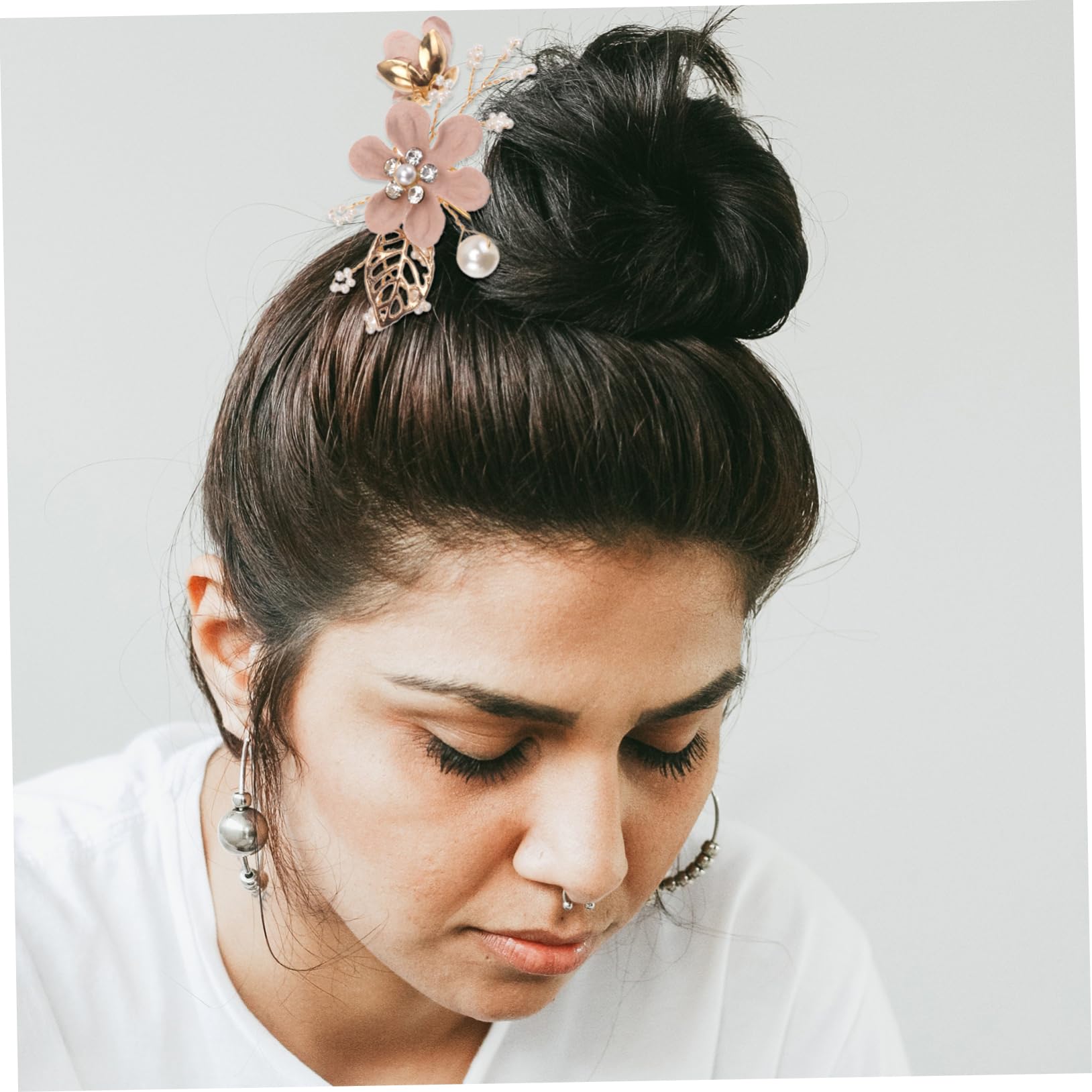 FRCOLOR 9stücke Braut Haarschmuck Mit Wasserstein Blumen Haarspangen Für Hochzeiten Und Besondere Anlässe Eleganter Haarkamm Für Bräute Und Brautjungfern