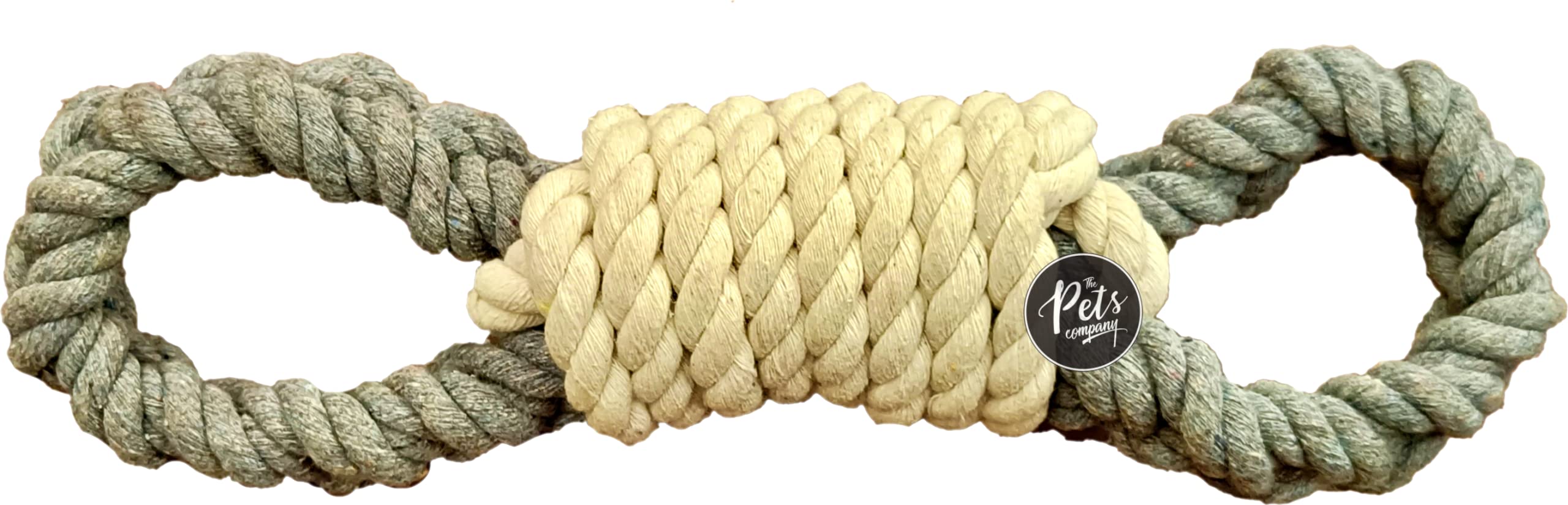 The Pets Company Natural Loop Tug Dog Rope Toy for Aggressive Chewers, Dental Tug Dog Toy with Thick Knots for Large Dog Breeds (B0BQGN85WJ) Amazon Price History, Amazon Price Tracker