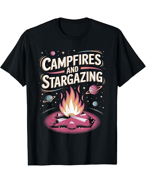 Stars Constellation Astrology Camp Campfires And Stargazing T-Shirt