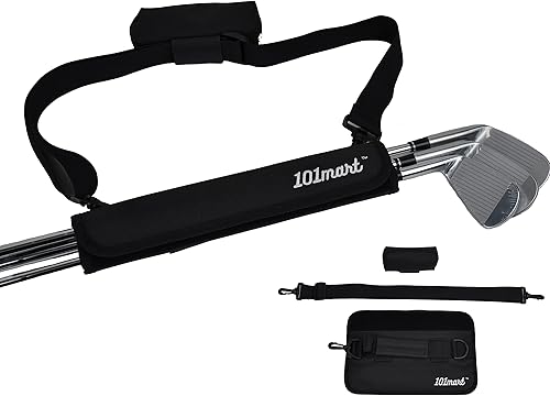 101mart Mini bolsa de transporte para palos de golf para hombres mujeres y niños con bolsa desmontable para pelotas de golf transportador ligero