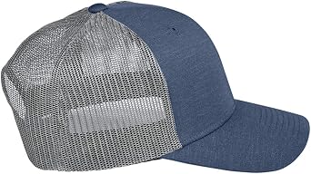 Team 365 by Yupoong Adult Zone Sonic Heather Trucker Cap OS SP D NVY HT/ S G