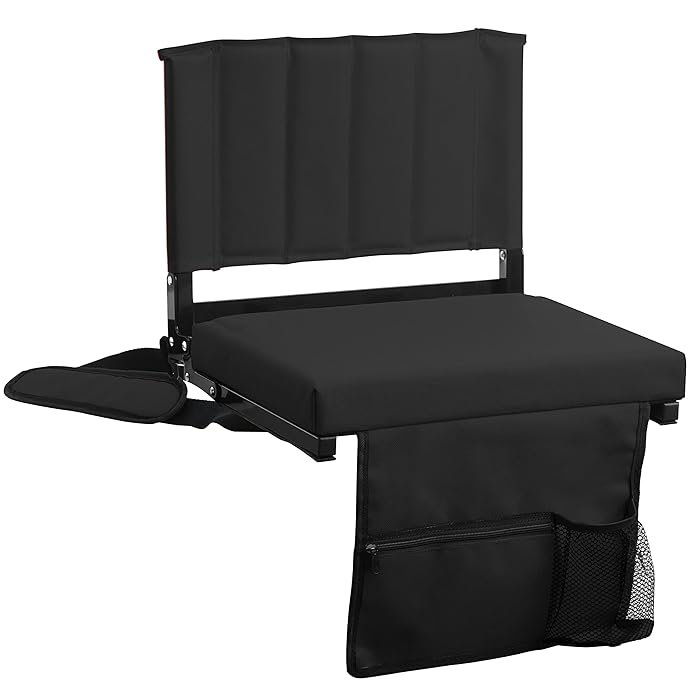 Buy JST GAMEZ Stadium Seats for Bleachers with Padded Cushion Foldable