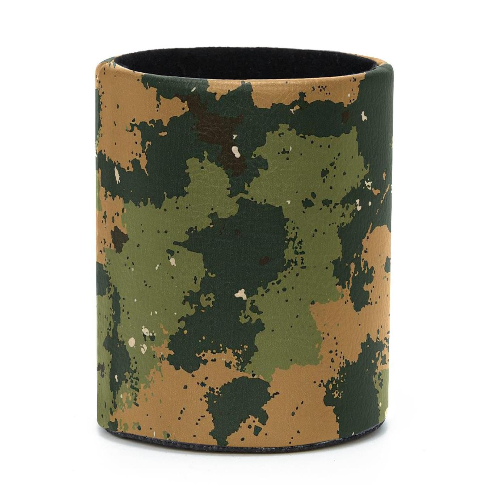 VAPOKF Round Pencil Holders for Desk, Art Camouflage Pen Holders Pen Pot Makeup Brushes Storage Desktop Stationery Supplies Organiser for Home Office