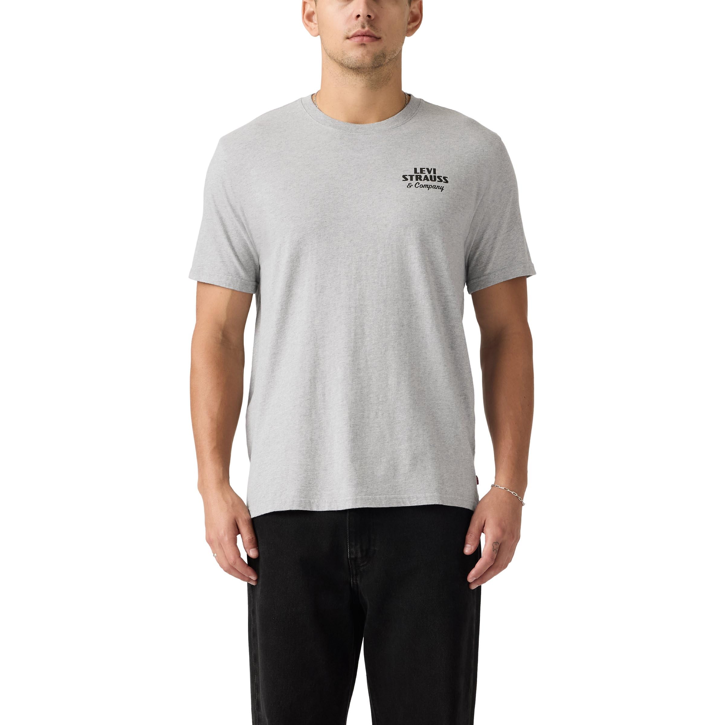 Levi's Back Graphic Relaxed Fit T-Shirt, Grey, Size L, Men