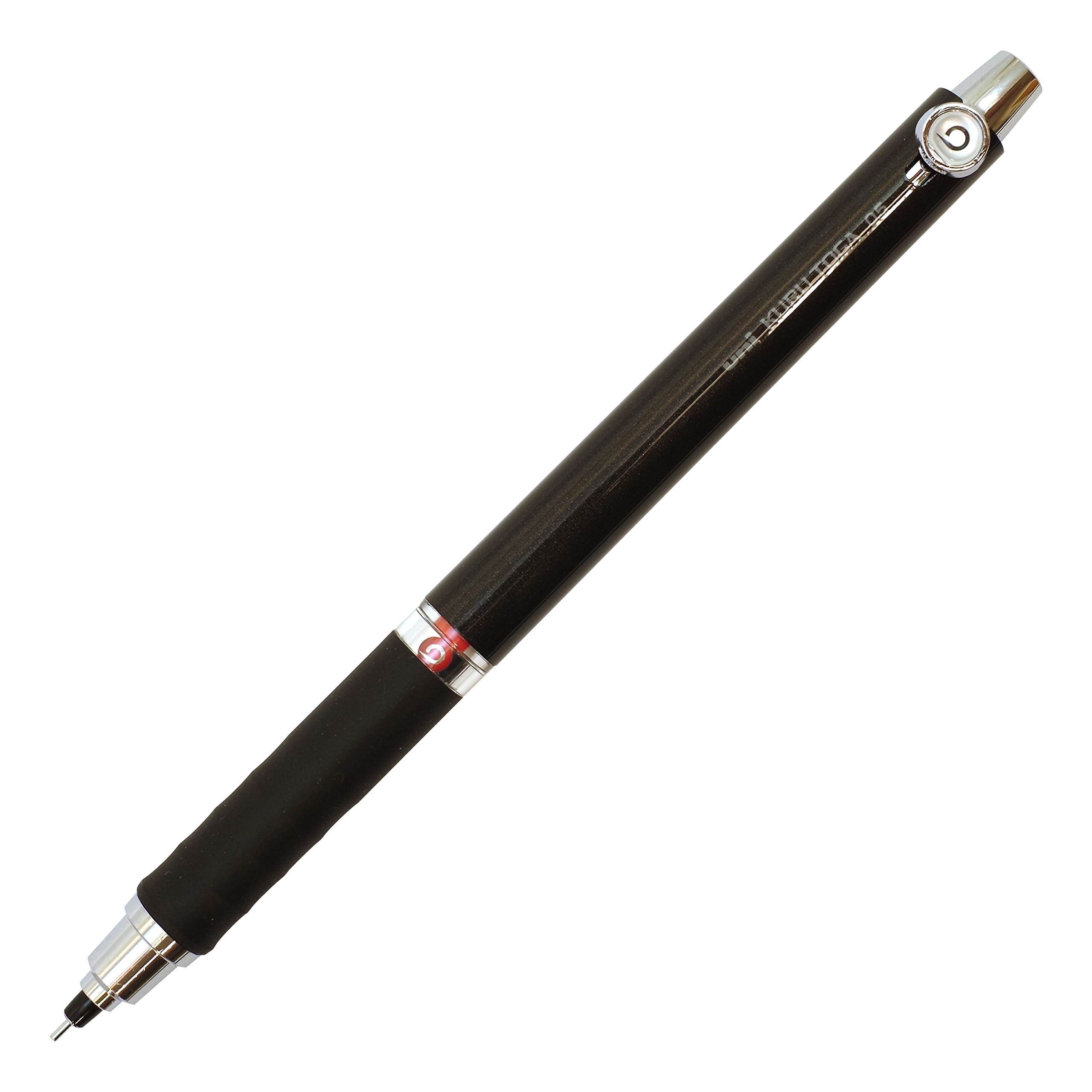 uni Mechanical Pencil, Kuru Toga Rubber Grip Model 0.5mm, Black (M56561P.24)