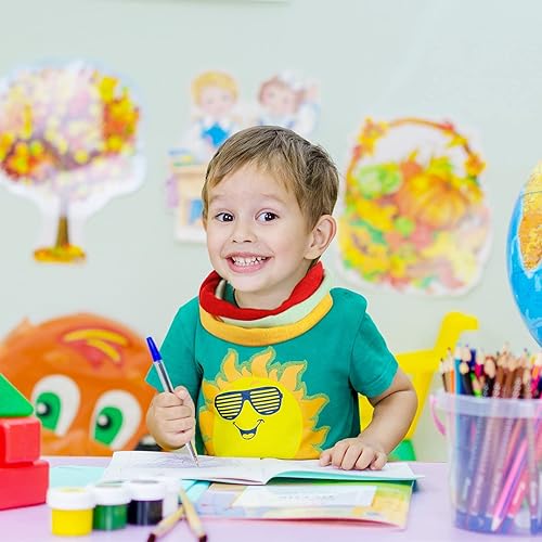 Miniatura 5 de Hicarer 8 collares masticables para niños sensoriales, suave y absorbente, de tela de rizo, collar masticable para dentición, alternativa absorbente