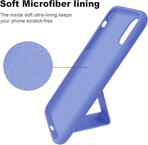 Miniatura 3 de LAUDTEC - Funda de silicona compatible con iPhone 11, soporte vertical y horizontal, funda de metal con función atril de metal, funda flexible
