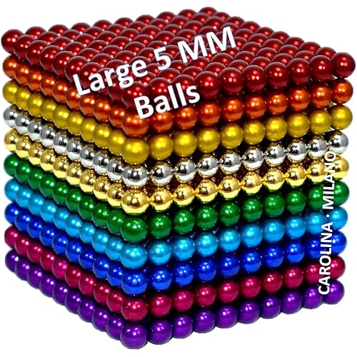 Updated -𝙈𝙖𝙜𝙣𝙚𝙩𝙞𝙘- Balls 1000 5mm Building Slime Desk Toys for Stress Relief, 𝑴𝒂𝒈𝒏𝒆𝒕- Balls Fidget Toys Stress Reliever Office Putty Beads Toys Slime for 16+ v93B2