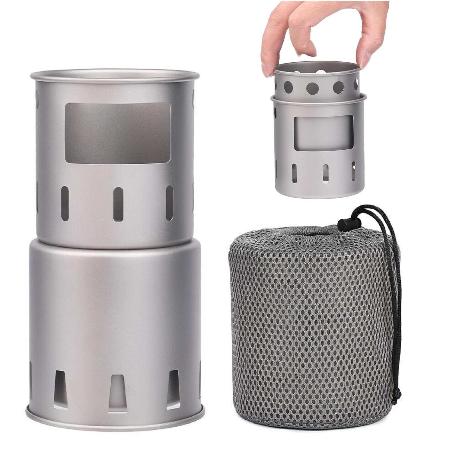 Lixada Titan Campingkocher - Faltbarer Holzofen Für Outdoor Abenteuer