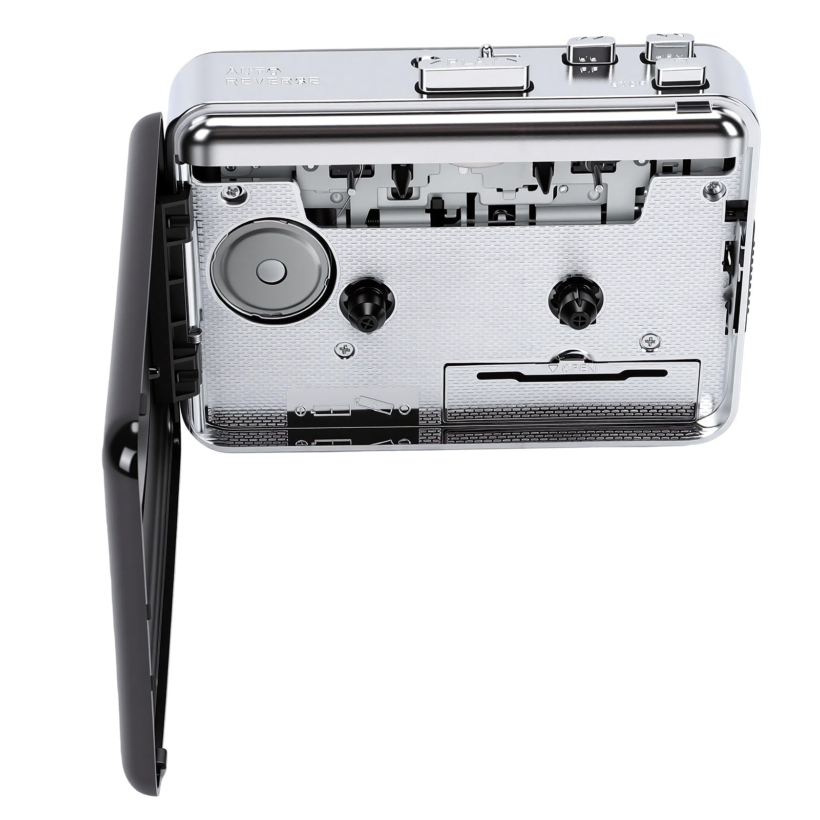 Generic Przenośny Odtwarzacz Kasetowy USB z Wbudowanymi Głośnikami i Gniazdem Słuchawkowym Zapewniający Czysty Dźwięk w Dowolnym Momencie, Idealny do Digitalizacji Taśm