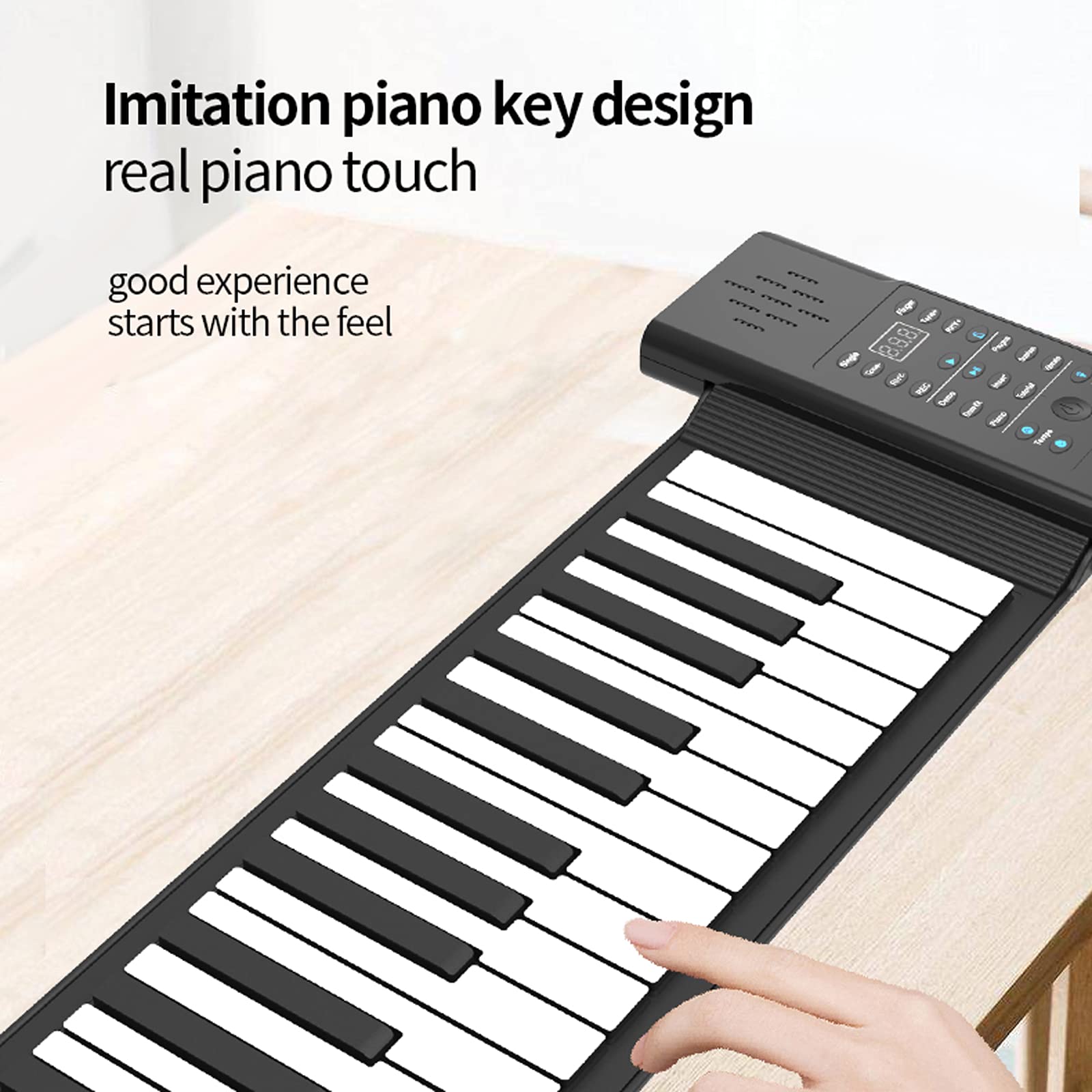 Amazon.co.jp: ロールピアノ 61鍵盤 電子ピアノ 128種類音色 128