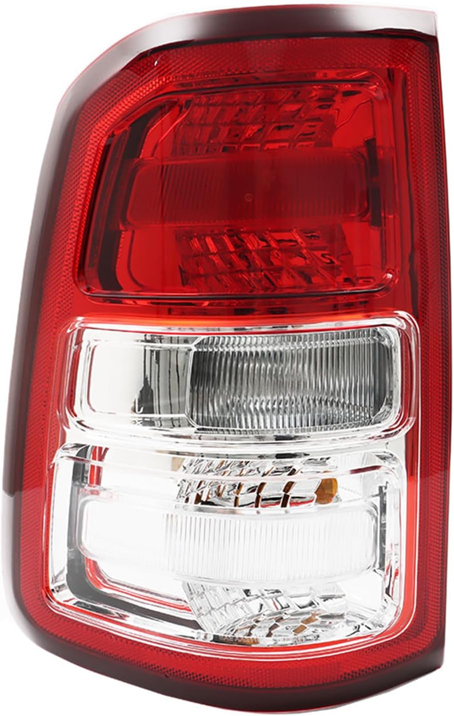 munirater 1-Pc Driver Side Rear Tail Light Assembly with Chrome Bezel Replacement for R-am 1500 2019-2023