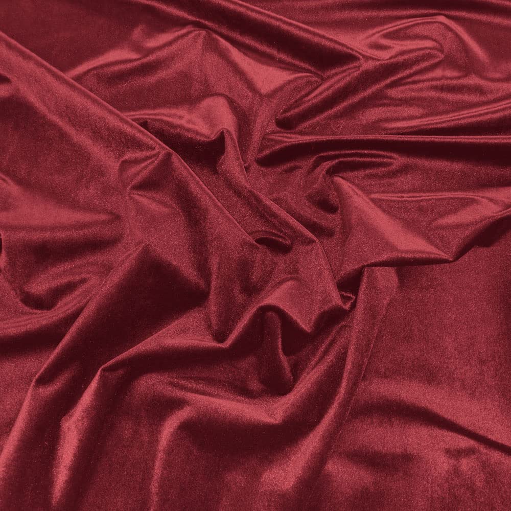 Upholstery Fabric - French Velvet - Curtain Cushion Fabric Material - Red