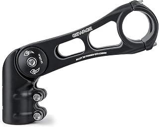 Bike Stem - 130 Degree Adjustable Bicycle Stem- 75mm 90mm 130mm Handlebar Stem Riser for 31.8(1-1/4") Handlebars, Suitable for Most of Mountain Bike, Road Bike, BMX