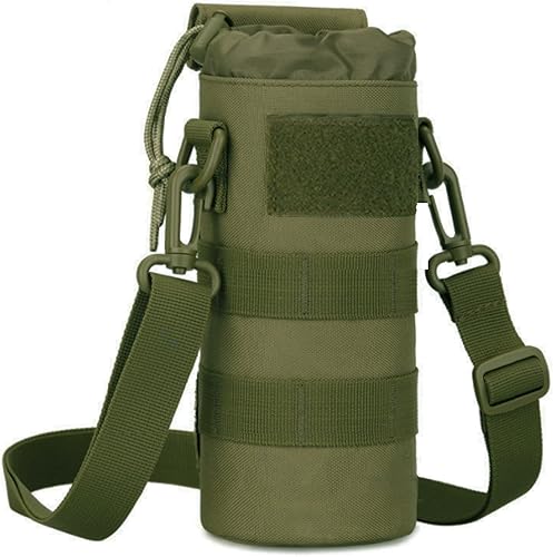 Miniatura 2 de Bolsa de agua plegable Molle 1000D mejorada con correa + parche de bandera de Estados Unidos para senderismo, camping, viajes