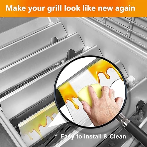 Miniatura 7 de Hisencn Barras aromatizantes de 17 18 pulgadas para Weber Genesis II 300LX 300 Series (2017 y posteriores), II E-310, II S-310, II E-330, II E-335,