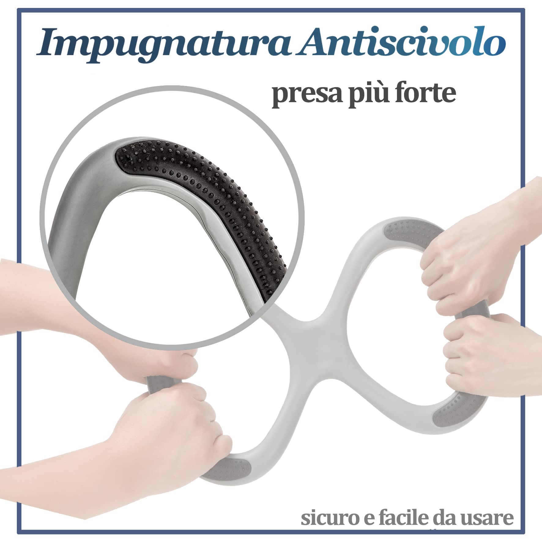 EASACE Supporto per Sollevamento e Sostegno per Disabili in Piedi con Maniglie Antiscivolo, Supporto Medico Portatile per Anziani, Pazienti Obesi o Persone con Disabilità