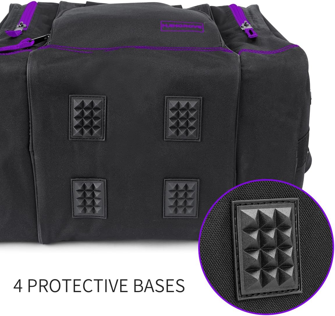 Mangrove Bowling Ball Bag for Single Ball, 2025 Bowling Bag with Plastic Ball Holder, Durable Bowling Tote Fits Bowling Shoes Up to Mens Size 14 and Accessories