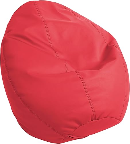 Miniatura 14 de FDP SoftScape - Puf con diseño de respaldo alto en forma de gota de rocío, para niños, adolescentes y adultos, asiento alternativo para dormitorios,