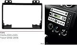 Sound-way Double DIN Car Radio Installation Kit, 2 DIN Front Panel Frame, Facia Adaptor, ISO Connector Cable, Antenna Adapter, compatible with For Fiesta - 2