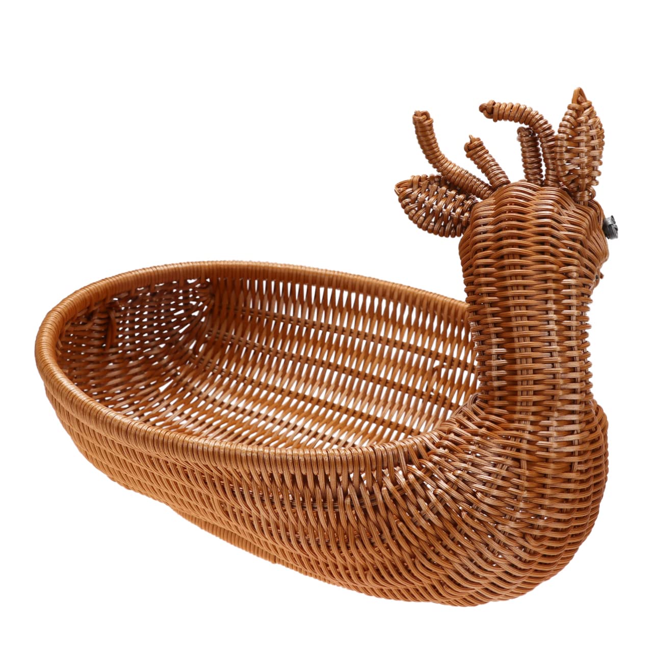 SOLUSTRE 1Pc Hand Woven Bread Basket Rattan Proofing Basket for Artisan Breads Baking Supplies Brown Color for Home Bakery and Dough