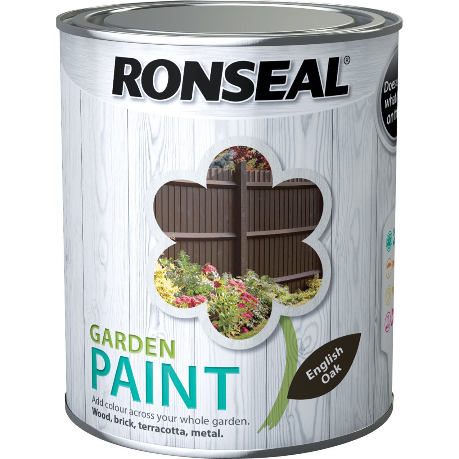 Ronseal General Purpose Garden Paint English Oak 2.5 Litre