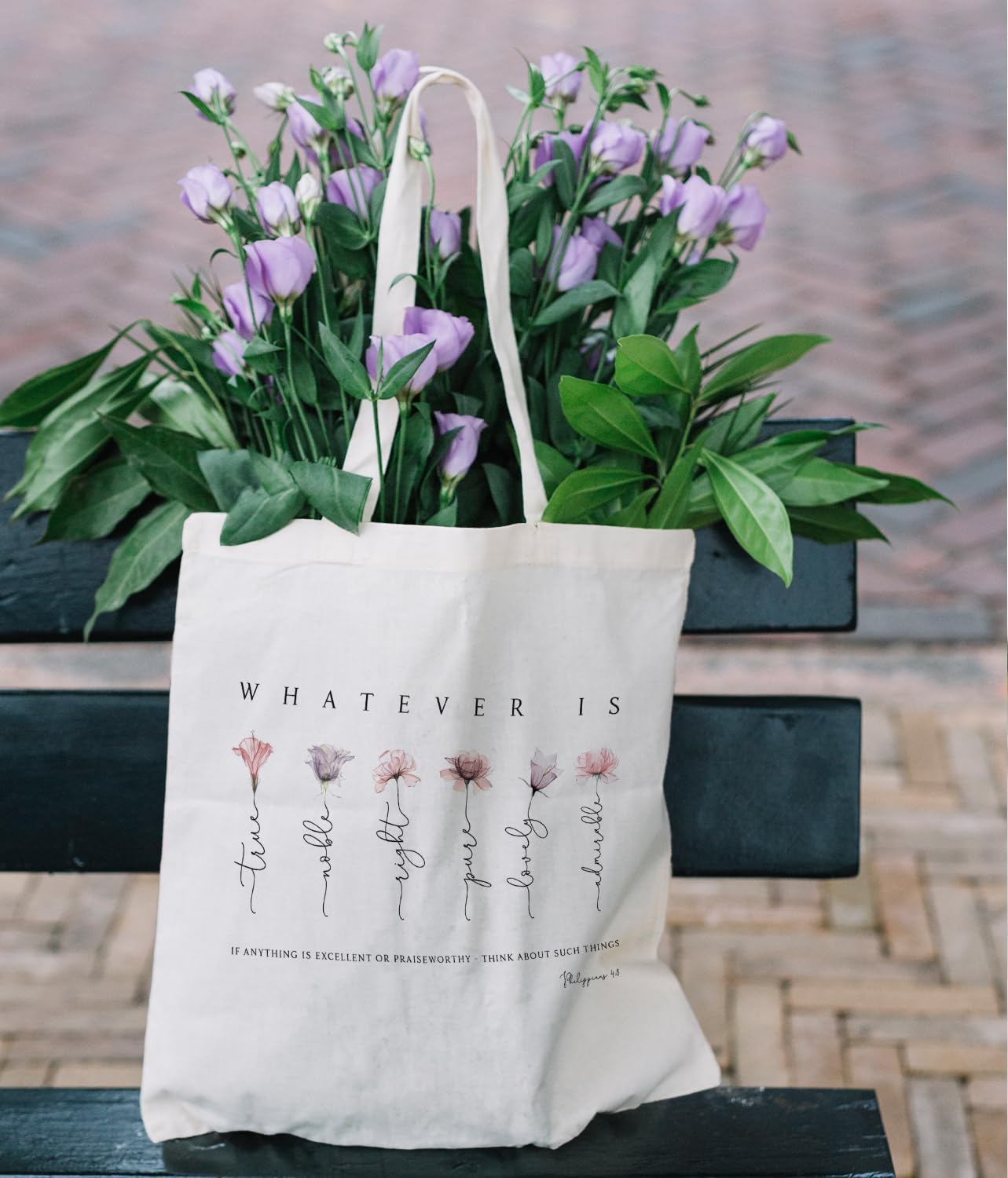 Bible Bag for Women, Christian Aesthetic Tote Bags for Women, Bible Book Bag, Reusable Grocery, Shopping Bag, Christian Gift - Image 3