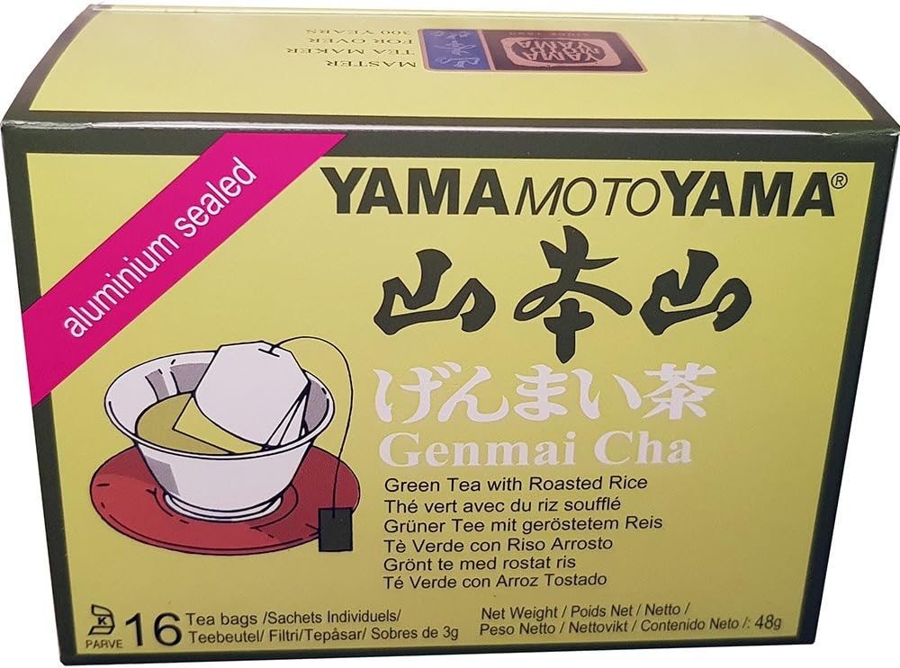 YamamotoyamaGenmaicha Green Tea Bag 16 Tea Bags 48g