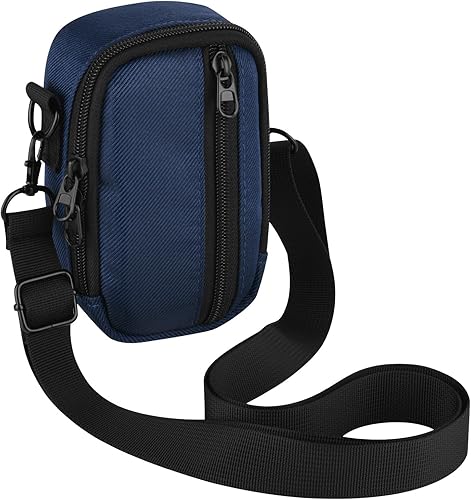 Miniatura 8 de Funda de viaje para cámara digital, bolsa de almacenamiento para cámara pequeña (tamaño de cámara 5.3 x 3.1 x 2.1 pulgadas) con trabilla para