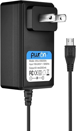 PwrON Adaptador CC de CA de 6.6 pies y 5 V para Bose-SoundLink-Color, Color 2 II, Mini 2 II, Revolve, Revolve Plus, Micro, SoundSport QuietComfort