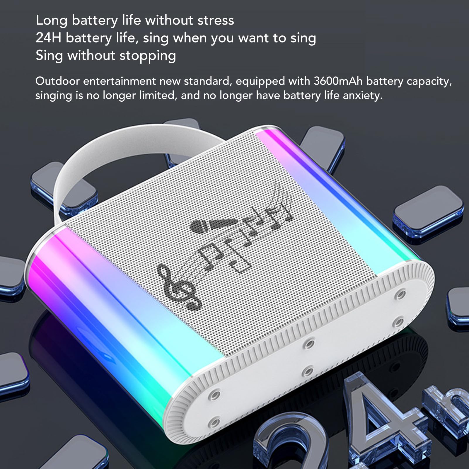 Máquina de Karaoke para niños, Mini micrófono de Karaoke portátil con Bluetooth, Altavoz para Cantar con micrófono para Fiestas en casa, Fiestas de cumpleaños