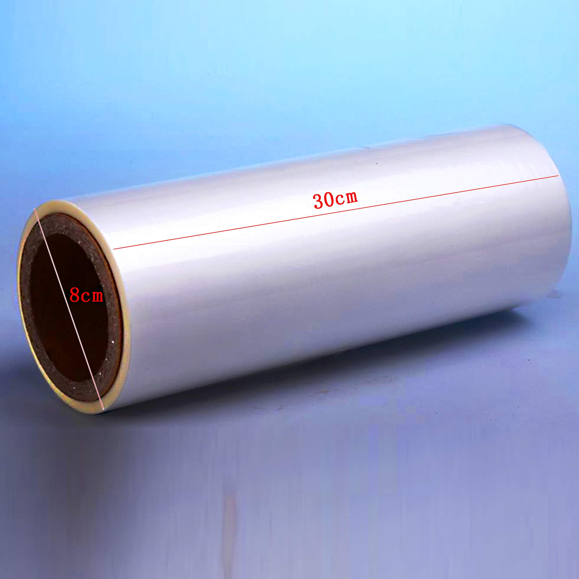 Rotolo di pellicola di laminazione per laminatore di riempimento del nucleo da 1 pollice / 2,54 cm, 2 mic 200 metri, larghezza 30 cm / 45 cm