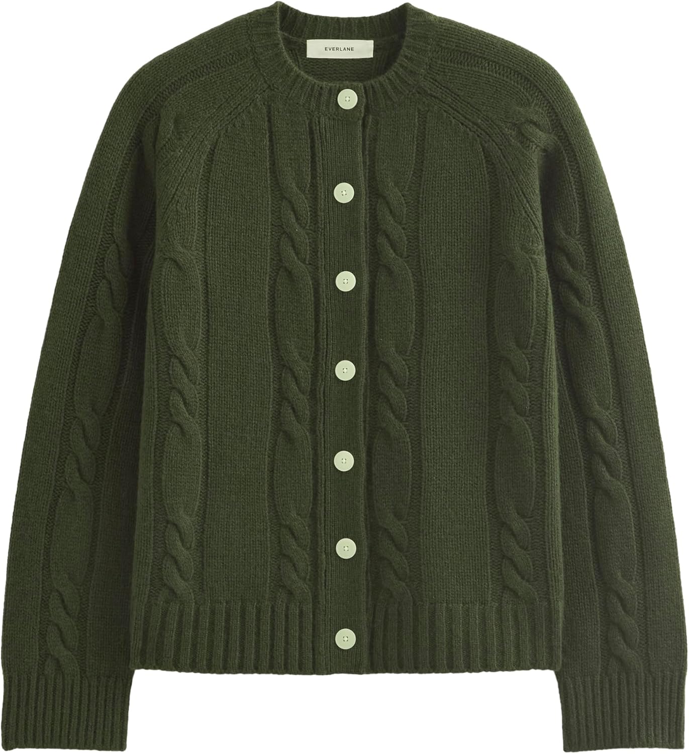 Everlane Womens Cable Cardigan in Extrafine Luxe Merino - Image 2