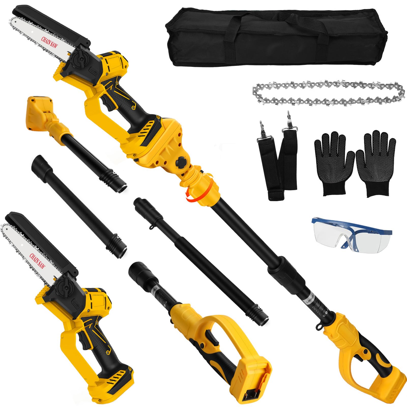 Cordless Pole Saw for DEWALT 20V Max Battery (No Battery)