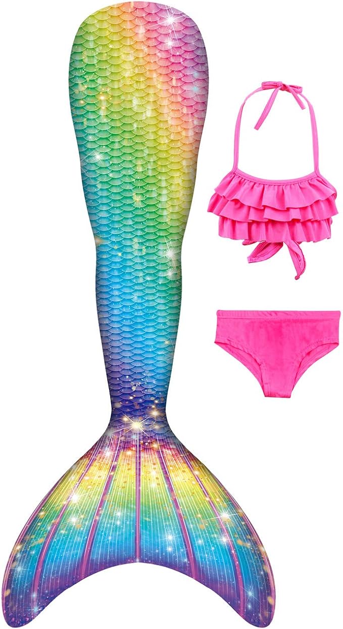 Chic Diary - Costume da sirena per bambine, con coda per nuotare come una  sirena e pinne, costume da bagno, costume da principessa, Cosplay modello 4  140 cm : Amazon.it: Abbigliamento