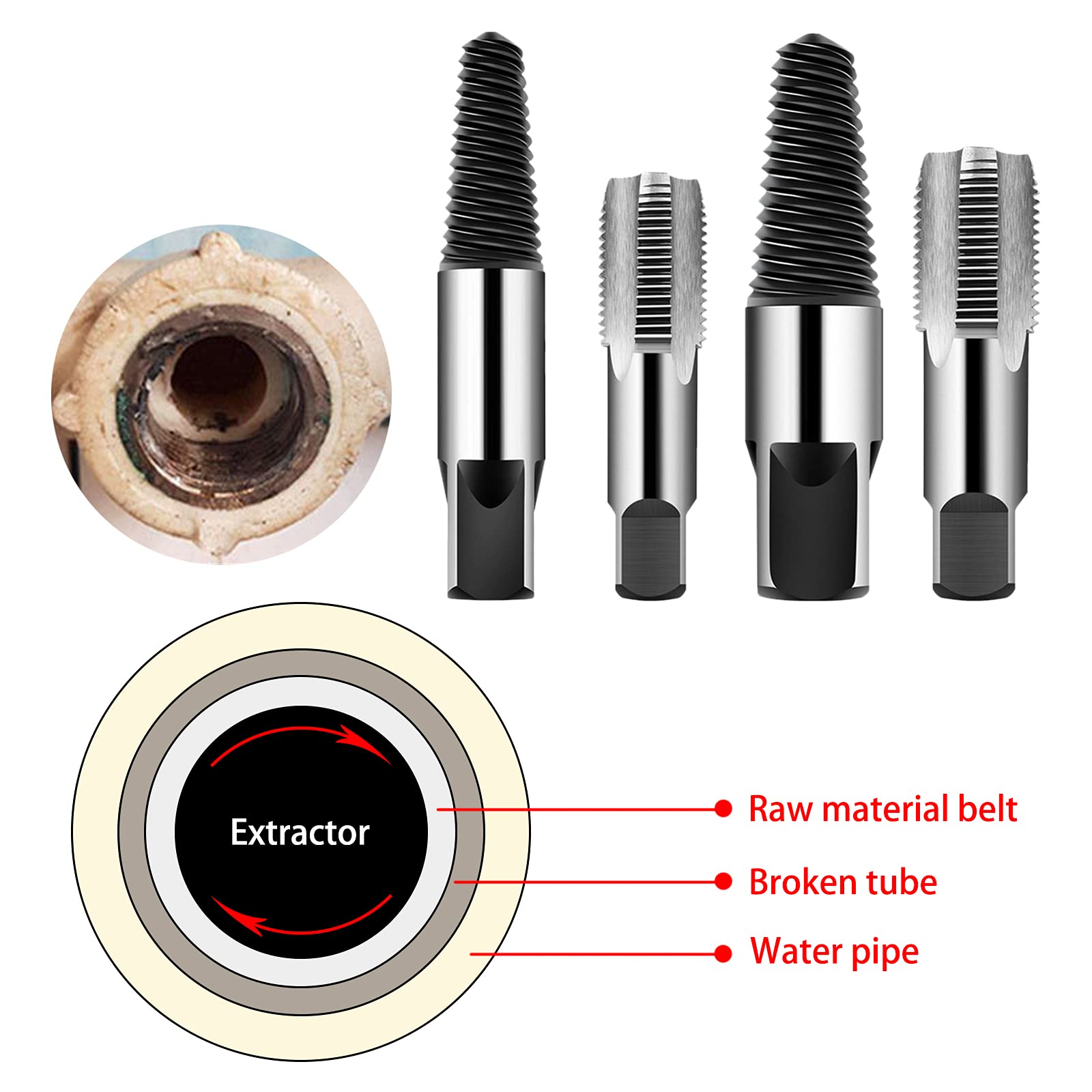 Kit Riparazione Tubi Idrici WANXIANG | Rubinetti NPT Acciaio Carbonio 1/2" | Per Tubi Rotti Domestici - Foto 9