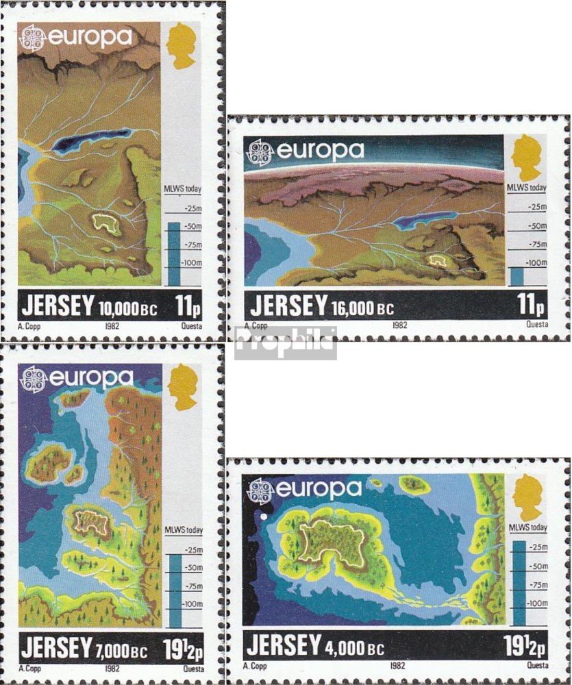 Prophila Collection Briefmarken GB Jersey 299-302 Paare – Postfrisch MNH, 1983 Werke