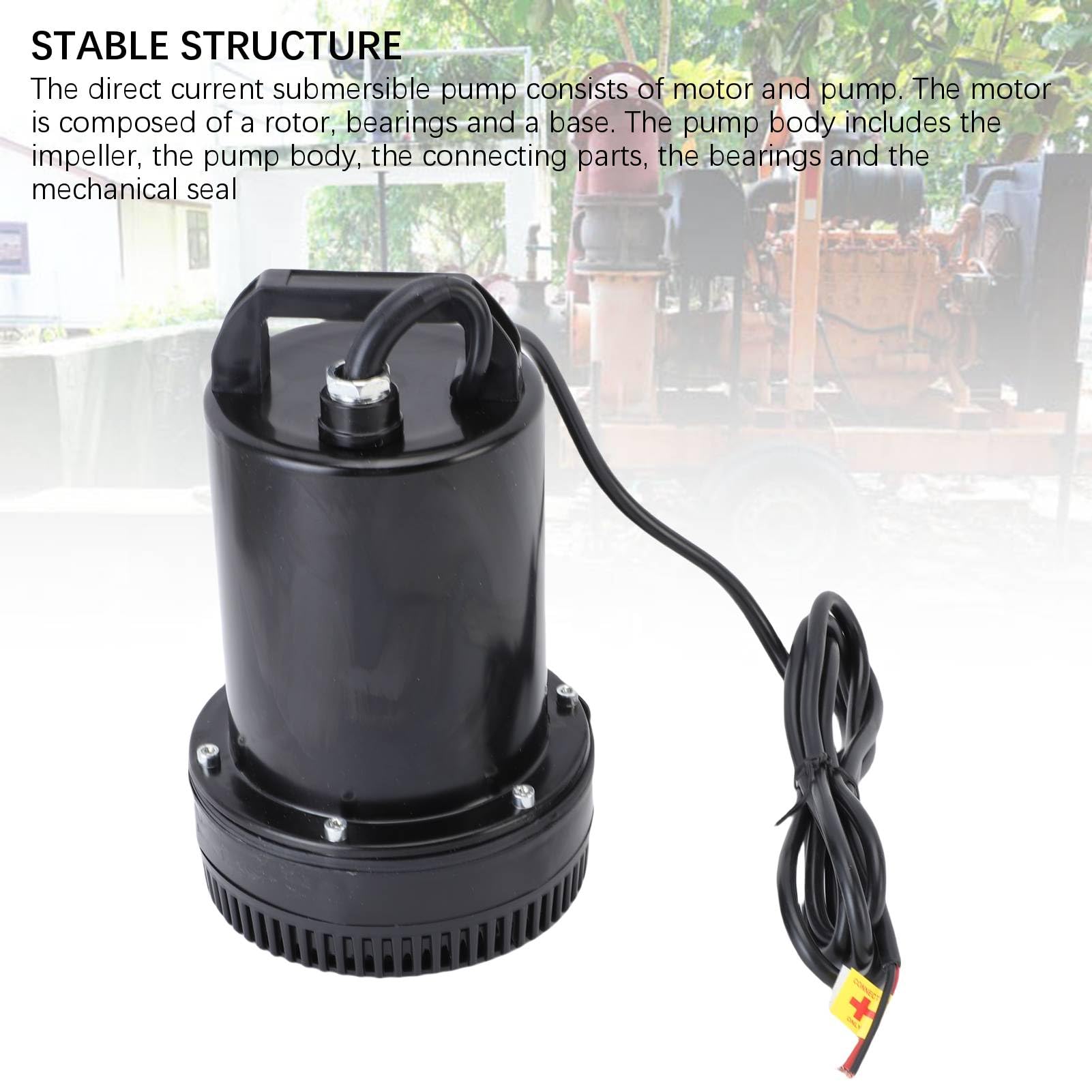 Bomba de Agua Sumergible de 220 W, Caudal de ³/h, Elevación de 26 Pies, Acero Inoxidable, bajo Nivel de Ruido, con Salida de 1 Pulgada, para Estanque, Acuario, Piscina Hidropónica, Jardín