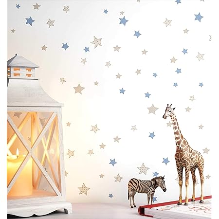 NEWROOM Kindertapete Grau Sterne Kinder Vliestapete Weiß Vlies ...