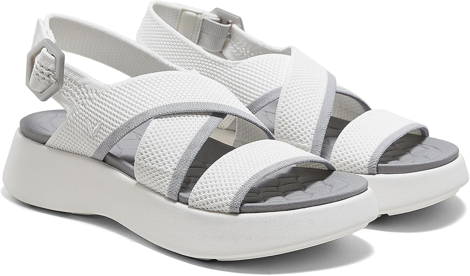 VIVAIA Kathy AdaptAll Sport Sandals for Women, Max Cushioning Walking Sandals with Arch Support and Adjustable Heel Strap
