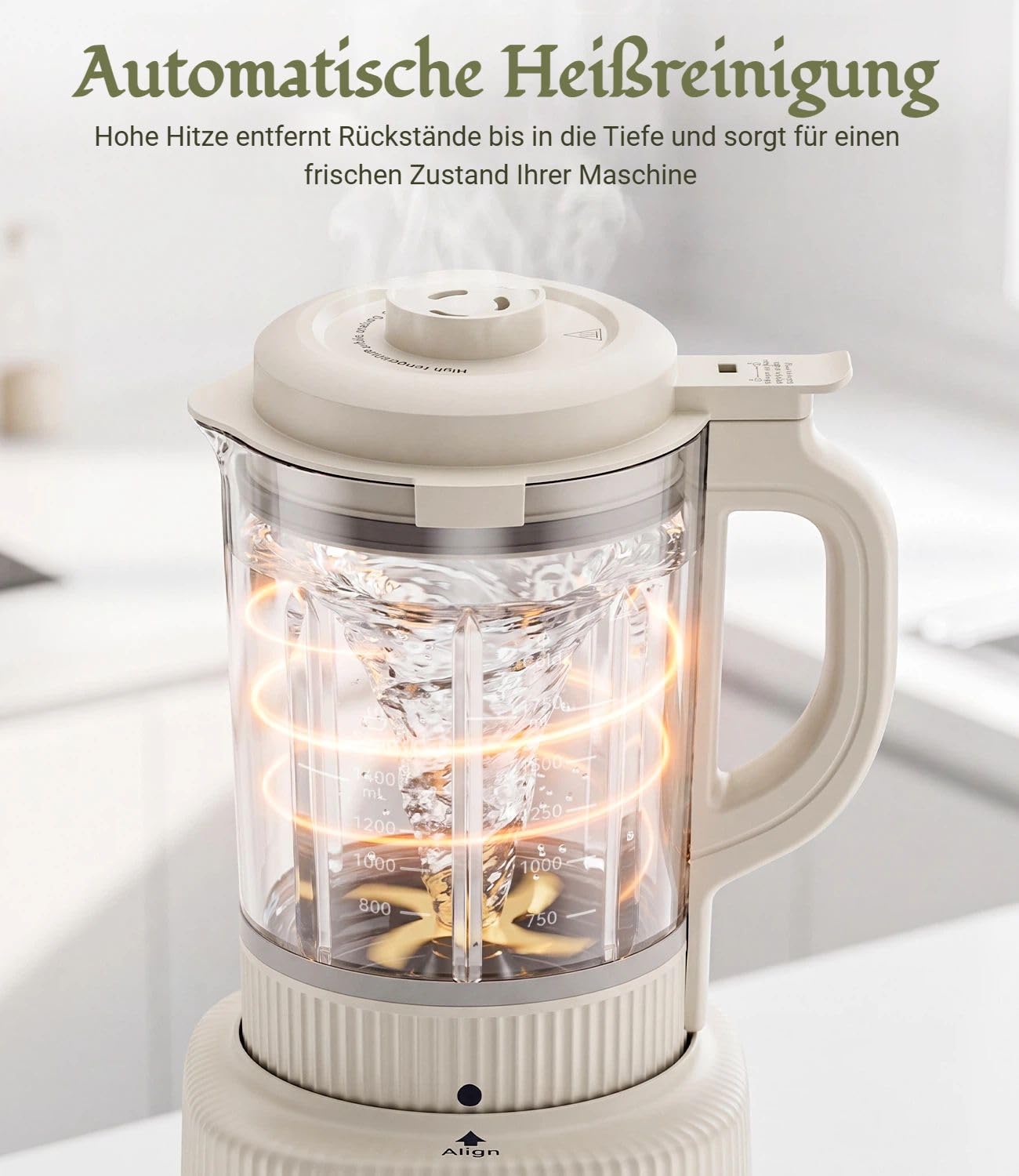 Nussmilch Maschine 11-in-1, 1,75L Automatisch Sojamilchbereiter, Für Selbstgemachte Pflanzenmilch, Hafer, Soja, Milchshake, 24H-Timer, 6H-Warmhaltefunktion, Automatische Reinigung