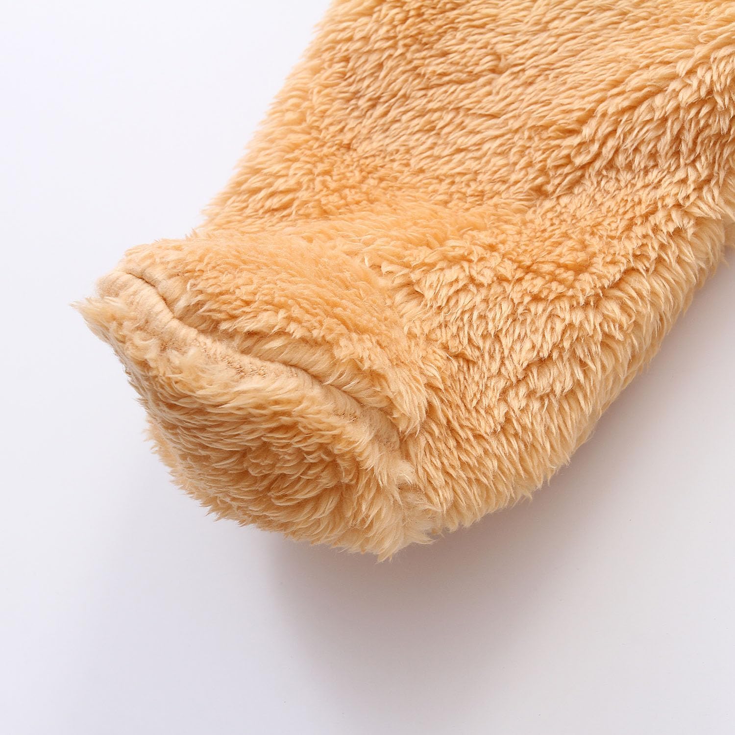 Newborn Baby Jumpsuit Hooded Fleece Rompers Long Sleeve Onesie Outwear Outfits - Image 5