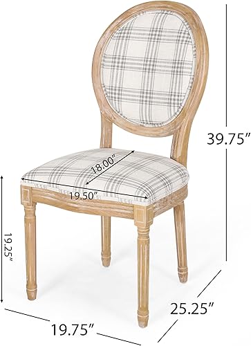 Miniatura 3 de Christopher Knight Home Camille - Sillas de comedor tradicionales de terciopelo, 2 piezas, color gris y blanco brillante